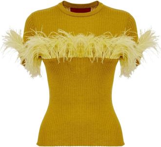 La DoubleJ High Kick Tee - Dames - Cashmere truien - Groen - XS - Kasjmier - Truien & Vesten