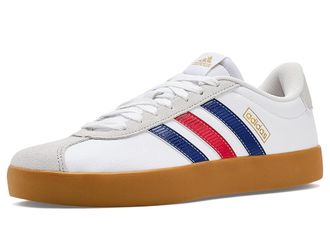 adidas VL Court 3.0 Mens Shoes White/Pure Ruby/Mystery Ink : 11.5 D - Medium, Leather