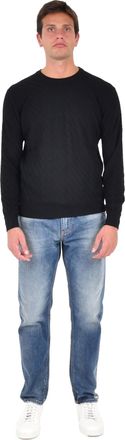 low brand Mens Sweater Black Wool