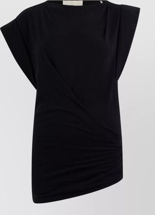 Isabel Marant asymmetric mini dress draped short sleeves