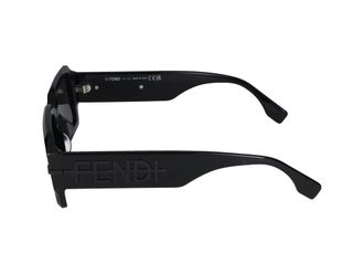 MAISON FENDI Unisex Fe40073u Rectangular Frame Sunglasses Black Standard