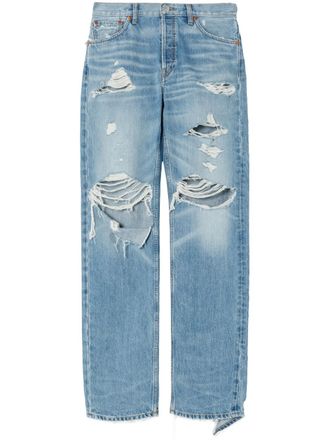 Re/Done Loose Long jeans - Blauw