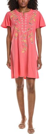 Johnny Was Flutter Sleeve Henley Dress