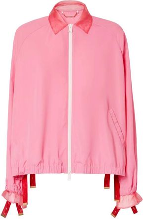 Fendi Light Jackets, female, Pink, Size: 2XS Blouson