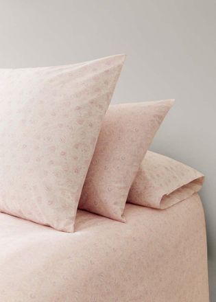 Mango Federa bimbo/a percalle di cotone fiori 45x110 cm rosa pastello - Home - 45x110cm - MANGO HOME