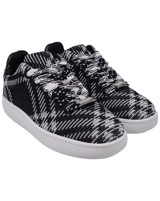 Burberry Mens Polyester Check-Knit Box Sneaker (Authentic Pre-Loved)