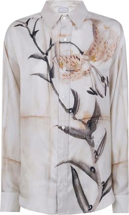 Pierre-Louis Mascia Camicia a fiori - Toni neutri