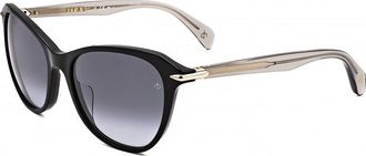 Rag & Bone Womens RNB1060-S-807-55 RNB1060 S 55 807 Sunglasses - Black - One Size