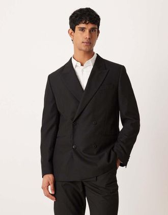 Mango Pintor - Blazer da abito nero in coordinato