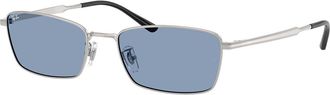 Ray-Ban RB8069D Asian Fit 920972 Mens Sunglasses Silver Size 55