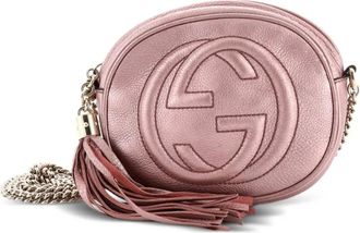 Gucci Soho Chain Bag Leather Mini crossbody bag - Rosa