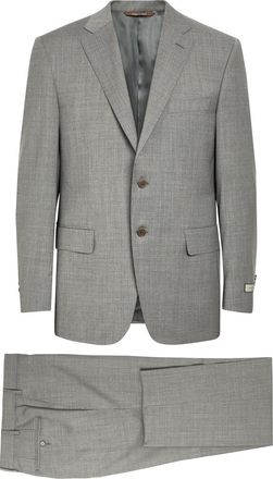 Canali Checked Wool Suit - Grey - 52 (IT52 / XL)