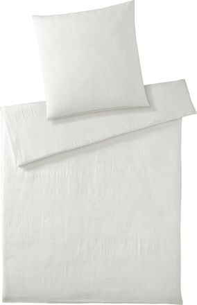 Elegante Bettwäsche Smooth Wollweiss