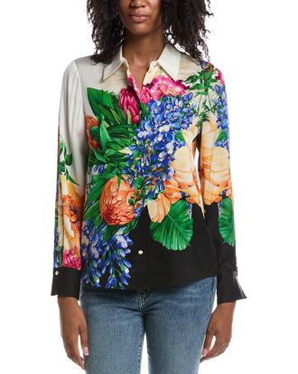 Elie Tahari The Madeline Spring Meadow Blouse