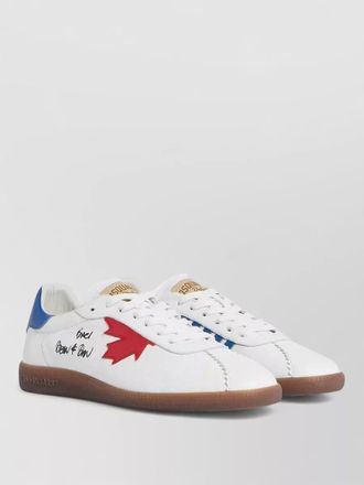 Dsquared2 lace sneakers low top heel tab star
