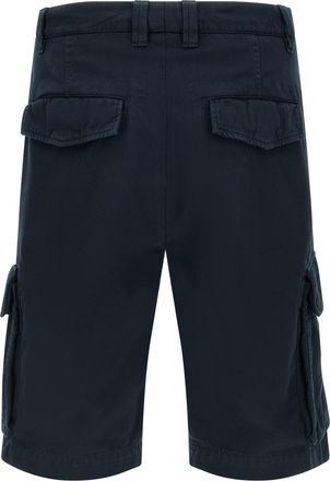 Brunello Cucinelli Mens Blue Cotton Bermuda Shorts