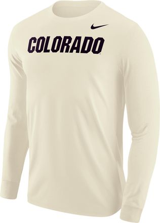 Nike Colorado Buffaloes Nike Mens Football Long-Sleeve T-Shirt in White | M12333P397COLO-SAI