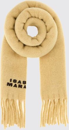 Isabel Marant Sciarpa Firny in misto lana dalpaca con logo ricamato e frange