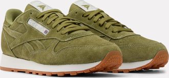 Reebok Classic Trainingsschuh REEBOK CLASSIC CLASSIC LEATHER, Gr. 36,5, gritgr&uuml;n, chalk, gum, Leder, Schuhe Trainingsschuh