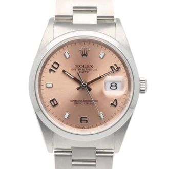 Rolex Pre-owned Oyster Perpetual Date 15200 - - Pre-owned - Uomo - Rosa - ONE SIZE