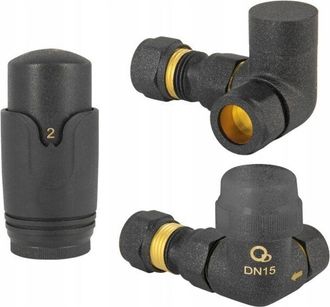 Diamond V&aacute;lvula Termost&aacute;tica Axial Antracita Pex Cobre