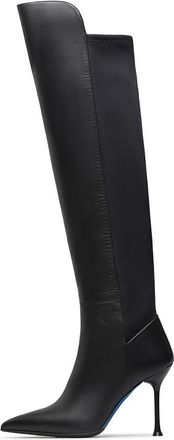 Loriblu Overknee Laarzen - Dames - Over de knie laarzen - Zwart - 41 EU - Leer - Schoenen