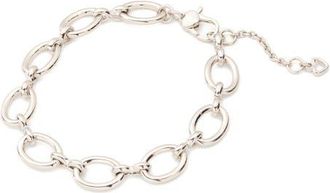 Kate Spade New York charm chain bracelet in Silver at Nordstrom
