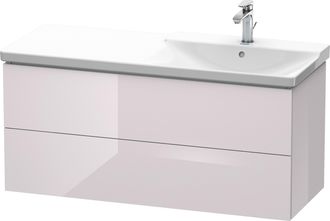 Duravit Duravit L-cube M&oacute;dulo Mural 1220mm De Ancho, Profundidad 481, 2 Cajones, Apto Para P3 Comfort Art&iacute;culo 233412, Lavabo A La Derecha, Color: Laca Blanca
