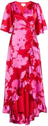 Sugarlips Burning Love Abelia High Low Maxi Dress in Cherry-Pink at Nordstrom, Size X-Large