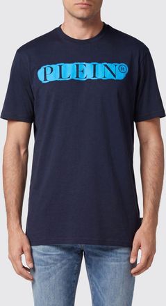 Philipp Plein T-shirt girocollo in cotone con stampa logo lettering a contrasto