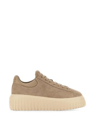 Hogan Beige Logo Sneakers