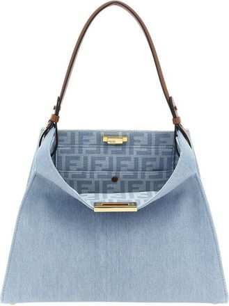 Fendi Light Blue Way Medium Shoulder Bag