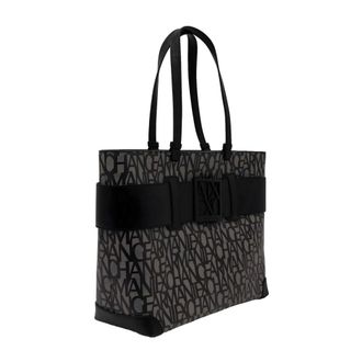 A|X Armani Exchange Tote Bags, female, Black, Size: ONE SIZE Logo Tote Bag