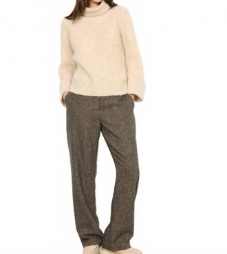 soya concept Torino Turtleneck Sweater Top In Sand Melange