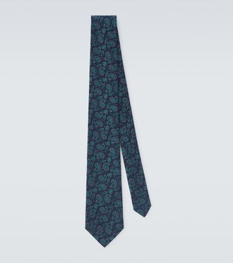 Charvet Silk paisley jacquard tie