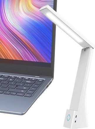 OEM L&aacute;mpara De Escritorio Recargable, L&aacute;mpara De Lectura Led Protecci&oacute;n Ocular, L&aacute;mpara Lectura Escritura Plegable, Plegable Port&aacute;til, Color Blanco