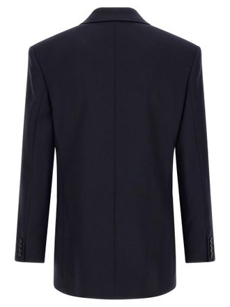 Saint Laurent Mens Blue Wool Blazer Clothing