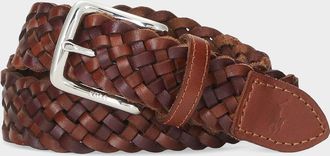 Polo Ralph Lauren Men & apos;s Westend Braided Leather Belt