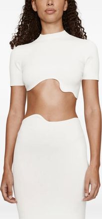 CHRISTOPHER ESBER Top Maparadita con dettaglio cut-out - Bianco