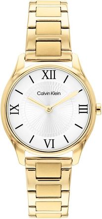 Calvin Klein Womens Roman Numeral H-Link Braclet Watch - Multi