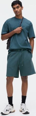 H&M Regular Fit Shorts in Dark Teal at Nordstrom, Size Xx-Large