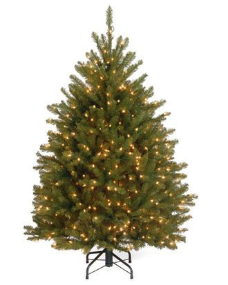 National Tree Company 4.5ft Dunhill Fir Tree with Clear Lights