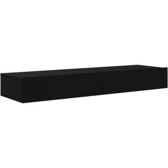 vidaXL Vidaxl - Muebles De Tv Con Luces Led 2 Uds Negro 60x35x15,5 Cm