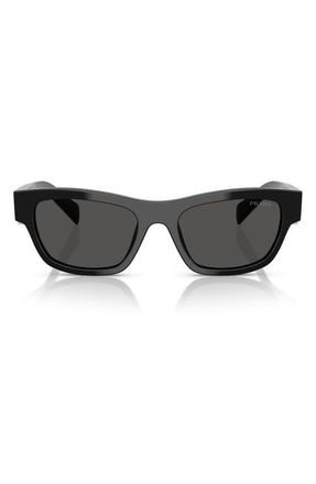Prada 52mm Butterfly Polarized Sunglasses in Black at Nordstrom