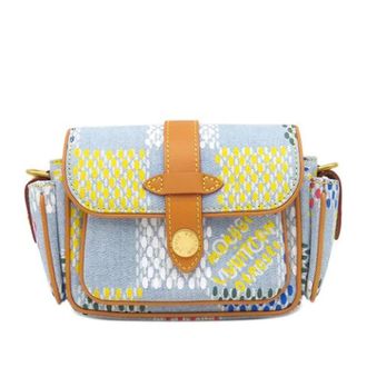 Louis Vuitton Pre-owned Cargo Wearable Wallet Crossbody - Dames - Pre-owned - Blauw - Maat: ONE Size Leer
