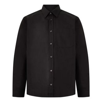 Diesel Casual Shirts, male, Black, Size: XL Korean Collar Shirt