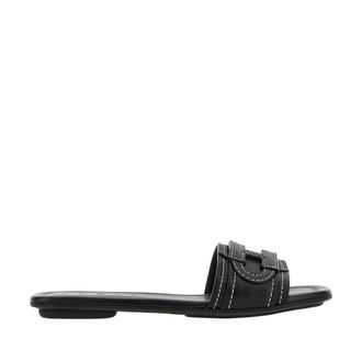 Hogan Sliders, female, Black, Size: 8 1/2 US H685 Ciabatta H