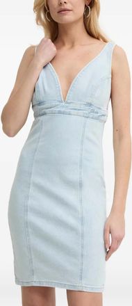 Guess Co Abito corto con scollo a V - Blu