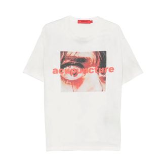 Acupuncture T-Shirts, male, White, Size: XS Eye Cry T-Shirt