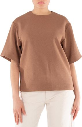Anine Bing Ladies Brown Maddie Crepe Blouse